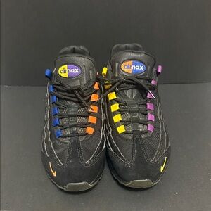 Nike Kids Air Max Sneakers - Black with Colorful Details